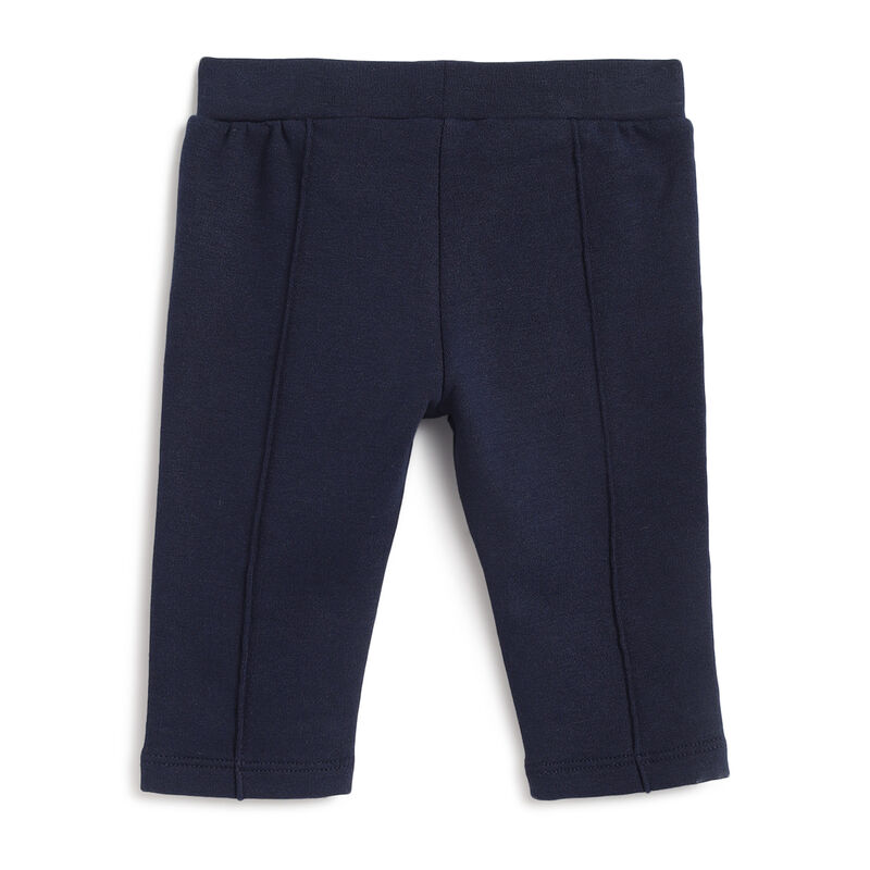 Girls Dark Blue Solid Long Trousers image number 1